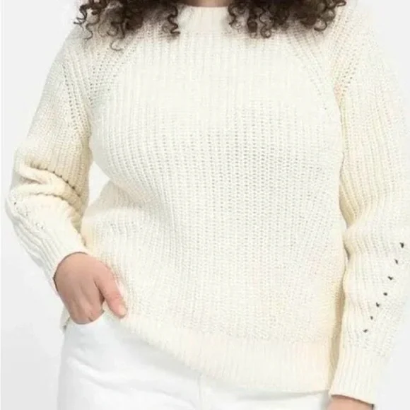 Everlane Textured Cotton Crewneck Sweater - Size XS - Picture 2 of 16